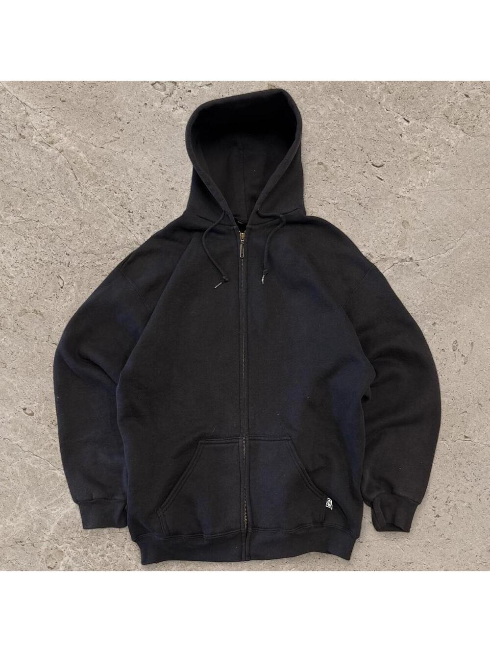 Beautiful vintage 90s discus athletic heavyweight cotton zip up hoodie.